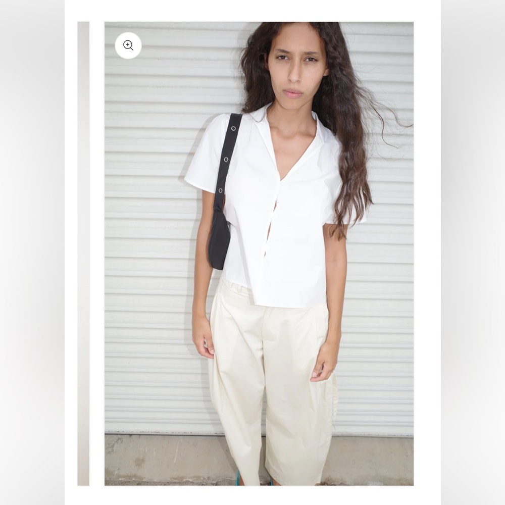 Deiji Studios Sails Button Down Top Size XS White